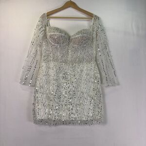 UNTAMED PETALS BY AMANDA JUDGE Mini Wedding Dress